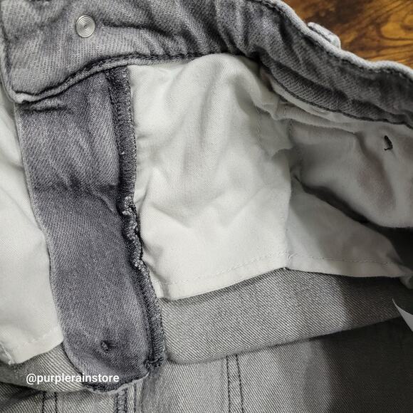 Loft Jeans Size 14 Straight Crop High Rise Tummy Control Stretch Denim - Picture 3 of 12